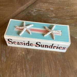 Beach Themed Wooden Storage /Trinkett Box